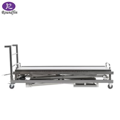 China Funeral Mortuary Cart Mortuary 304 Stainless Steel Corpses Cart for sale