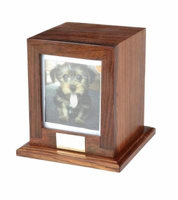 China ALL Roundfin Wooden Pet Cremation Urns Cases for sale