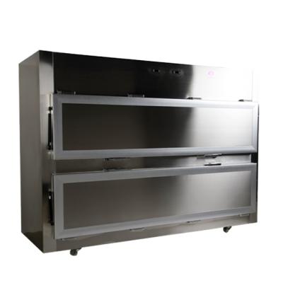 China Open morgue refrigerator 2 or 3 body mortuary side morgue freezer savings place morgue freezer with good price for sale