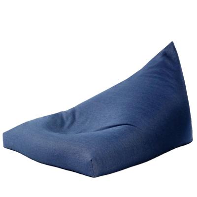 China Detachable Extra Large Triangle Cover Adults Sofa Single Bean Bag Chair XL Bean Bag Chairs Pattern for sale