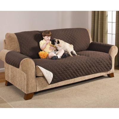 China Plain Quilted Sofa Stretch Slipcover Anti-Slip Water Resistant Sofa Cover Pet Sofa Cover for sale