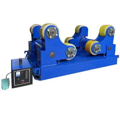 China Building material shops 5T self-adjusting rotator welding machine, 2500mm tank turning rolls, 5000KG pipe, 5ton roller bed, variable frequency regulator for sale