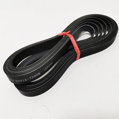 China Hot Selling Good Quality Metal+Plastic 7PK1516 90916-T2006 Timing Belt For To-yo-Belly 3.0L for sale