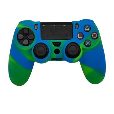 China dual mix color silicone case skin for ps4 dual controller mix color silicone case JSS-P4011 for sale