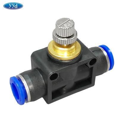 China YYD Trachea Adjustment Switch Pneumatic Component Air Flow Adjustment Speed ​​Adjustment Switch for sale