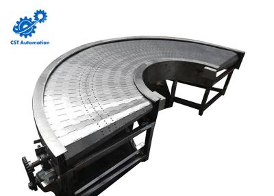 China Wear Resistance 180 Degree Belt Conveyor , Stainless Steel Belt Chain Conveyor for sale