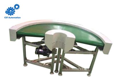 China Green PVC Belt Belt Driven Conveyor 180 Degree Large Transmission Capacity for sale