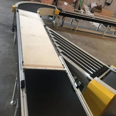 China Steel Frame Automated Conveyor Systems , Curved Belt Conveyor Transfer Systems for sale