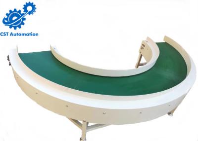 China Assembly Line 180 Degree Belt Conveyor Q235 Carbon Steel Adjustable Speed for sale