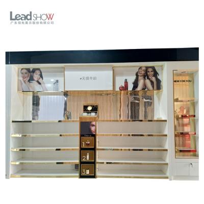 China Concise Style Guangdong Top Selling Multilayer Storage Girl Cosmetic Showcase Display Case for sale