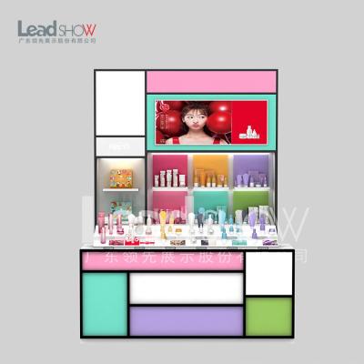 China Bright and active new design fashion and personality stabilizing colorful cosmetics display for sale