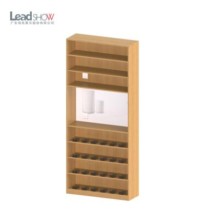 China Large Capacity Multi Layer Multi Layer Custom Size Storage Supermarket Wooden Cabinet Display Racks for sale