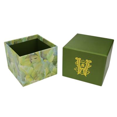 China 2020 Luxury Custom Candle Jar Recyclable Packaging Gift Boxes With Gold Foil Logo for sale