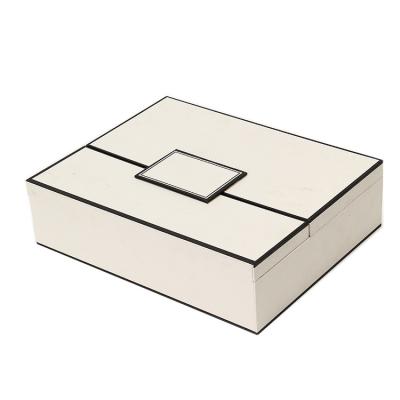 China 2020 Premium Skin Care Packaging Box Rim China Double Open Cardboard Handmade Custom Black Storage Gift Box for sale