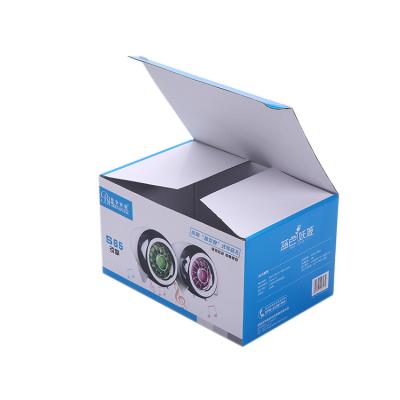 China 2021 4 Color Printing Recyclable Custom Radio Blue Tooth Speaker Corrugated Store Shipping Packaging Boxes for sale