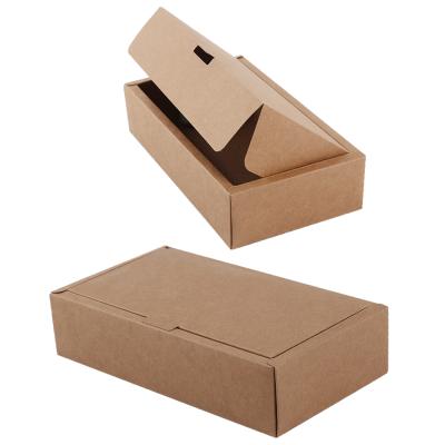 China Custom Logo Brown Kraft Paper Food Box 350GSM Food Grade Bakery / Cake Packaging Brown Kraft Paper Food Box for sale