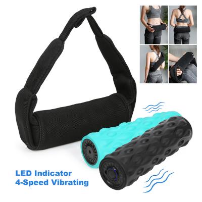 China Eva Vibrating Yoga Foam Roller Machine 4 Platform Deep Tissue Massager Full Body Muscle Sports and Entertainment Products Cordless Handheld 2 in 1 Muscle Relief for sale