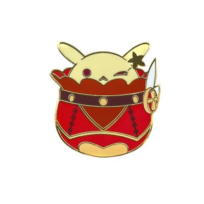 China Cartoon Genshin Klee Character Bombs Metal Enamel Lapel Pin Peripheral Badge for sale