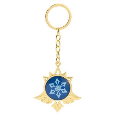 China Game Genshin Metal Effect Wolf's End Figure Eye of God Key Chain Props Cosplay Props Luminous Pendant Jewelry for sale