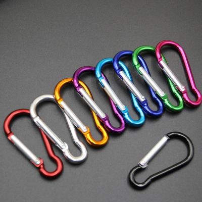 China Outdoor Climbing Activity Customized Gold Carabiner Key Chain Carabiner Snap Lock Hook Tool Aluminum 4# Gourd Shape Climbing for sale