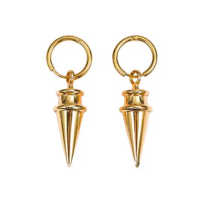 China Yor FASHIONABLE Forger Family Spy X Family Cosplay Prop Circle Earrings For Women 18k Gold Small Cone Zircon Dangle Earrings for sale