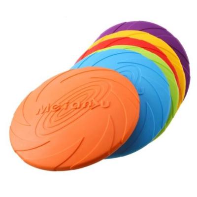 China Stocked Training Toy Chew Dog Puppy Saucer Pet Accessories Flight Disc Soft Toys Pet Game Dogs Dogs Toys Accessories For Dogs for sale