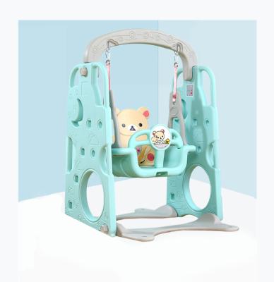 China 2-10 Years Updated New Design Mini Playground Home Plastic Baby Indoor Children Swing for sale