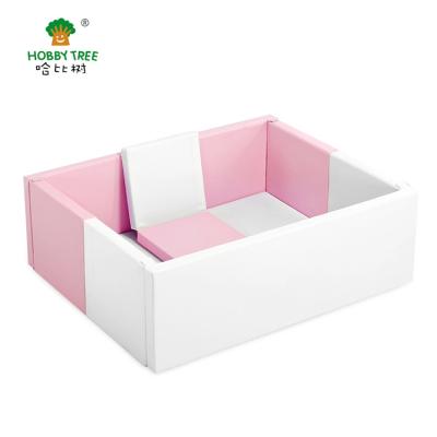 China Updated custom made indoor soft comfortable baby folded playpen Eco-friendly PU child ndoor safety play yard for sale