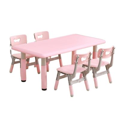 China Modern Updated Child Reading Writing Height Adjustable Kids Furniture Table And Chair Set for sale