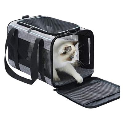 China Travel / Other Universal Travel Portable Cats Dog Carriers Medium Safety Soft-Sided Pet Soft-Sided Pet Carrier For Cats Large Capacity for sale