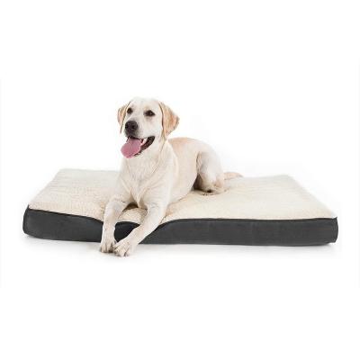 China Large Breathable Orthopedic Foam Dog Bed For Small Medium Large Dogs/Cats - Removable Washable Blanket & Pet Mat Pet Bed for sale