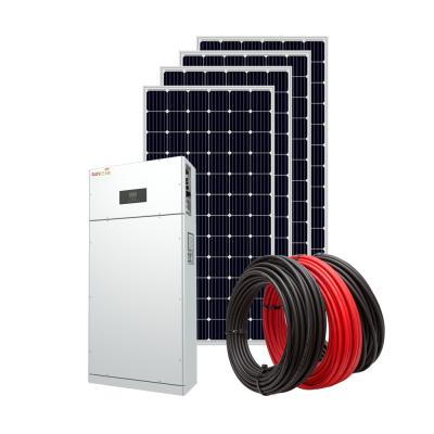 China 2020 Home Full 3kw 50kw 100kw Off Grid Lithium Storage Battery Tied Solar Panel Module Kit Energy System for sale