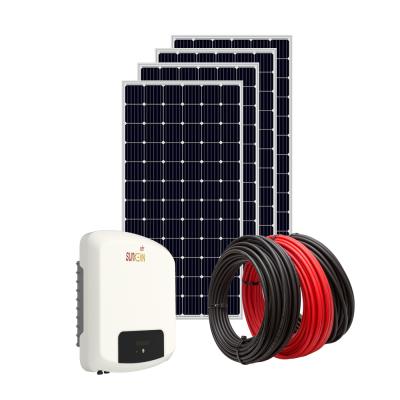 China Home OEM 3kw 20kw 100kw PV Off Grid House Roof Rack Storage Battery Solar Panel Energy System For Light for sale