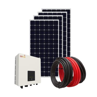 China Home Global 3kw 5kw 10 kw 50kw 100kw Storage Battery Lighting Off Grid Tied Solar Panel Module Kit Energy System For Indoor for sale