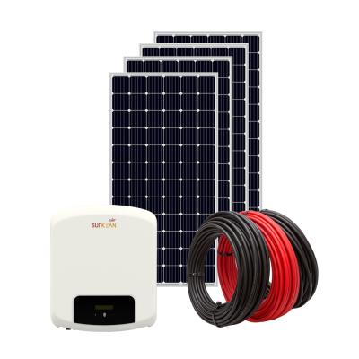 China Wholesale 1000 Watt Chinese Home 1kw 5kw 10kw 15kw On Grid Tied Solar Power Home Hybrid PV System for sale