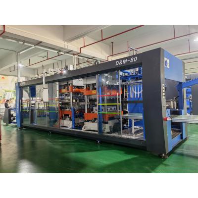 China Disposable Thermoforming Plastic Box Small Disposable Plates Making Machine Make Plastic Containers Food Grade Jars Air Pressure Forming Machine for sale