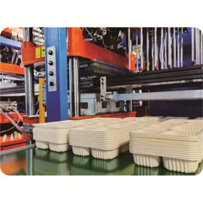 China Factory Sales Disposable Automobile Three Plastic Box Four Stations PP Pet Thermoforming Plastic Fruit Box Making Machine for sale