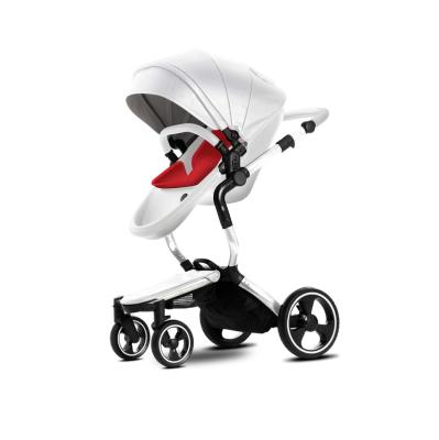 China Multi-function Purpose Luxury Super Fashion Leather Stroller Baby with Egg Shape Light weight and Safe Baby Stroller 3 in 1 for sale