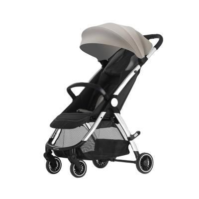 China Carying Baby anodized aluminum light weight baby stroller OEM available good quality three fold baby pram pushchair for sale