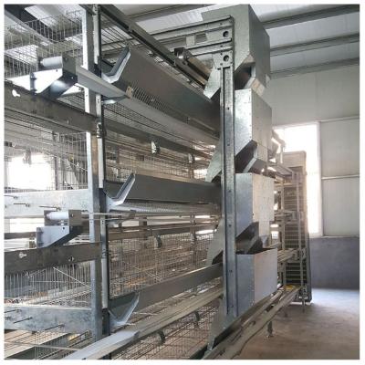 China Wire Mesh Q235 128 Birds H Type Poultry Cage Poultry Farm Use for sale