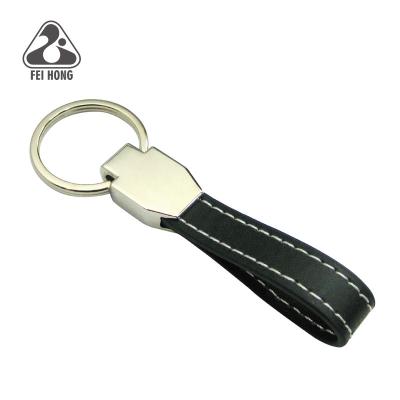 China Wholesale Custom Key Ring Leather Keyring Metal For Gift for sale