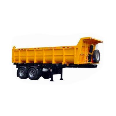 China Tipper Dumper Dump Semi Truck 25cbm 32cbm Truck Heavy Duty U End Trailer Rear Trailer Manufacturers for sale