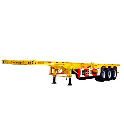 China Truck Trailer 40 cu. ft. Skeleton Transport Container Semi Trailer for sale