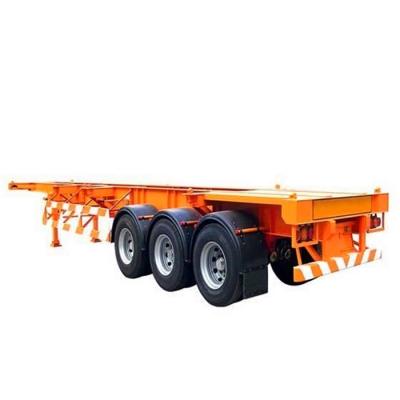 China Truck Trailer 2 3 4 Axles Skeleton 20ft 40ft 45ft Container Semi Truck Trailer for sale