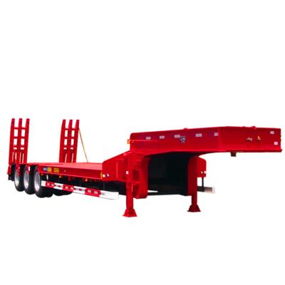 China Truck Trailer 100 Ton Dolly Lowbed Trailer Low Loader Dolly Semi Trailer for Sale Heavy Duty Truck Trailer Transport Machinery Steel NC; NHS for sale