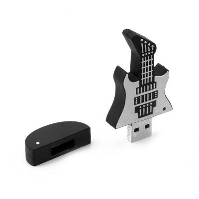 China Promotional Giveaways 2GBNovelty Musical Guitar Form PVC USB Flash Drive for sale