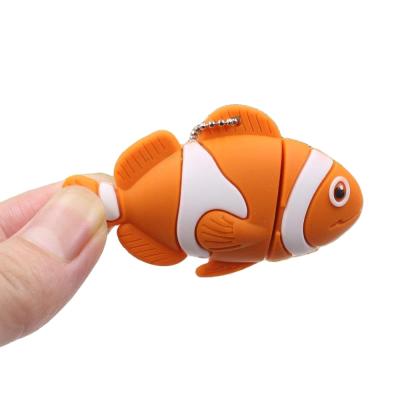 China PVC Cute Ocean Fish USB Training Cartoon Pen Flash Drive Thumb Drive for sale