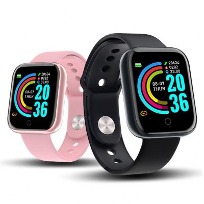 China Hot Selling APP Control D20Smart Watch D20 Smart Wristband Y68 Fitness Sports 1.44 Inch Screen Wristbands for sale