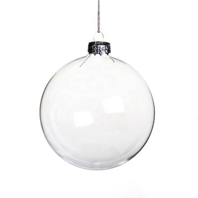 China Wholesale 100 Glass Clear Christmas Ball Ornamental Supplies for sale