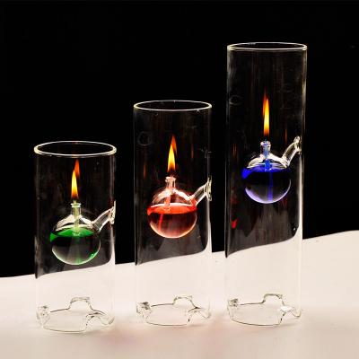 China Home Decoration Candle Holder Glass Candle Jars Handmade Romantic Tealight Holders for Make Candles and Essential Oil Diffuser Table Centerpiece for sale